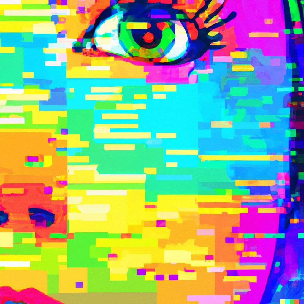 a representation of anxiety, digital painting, iridescent